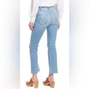 MOTHER The Hustler Distressed Raw Hem Ankle Jeans - NWOT - Size 28